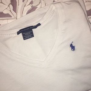 white polo Ralph Lauren vneck!